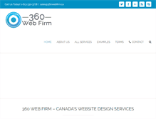 Tablet Screenshot of 360webfirm.com